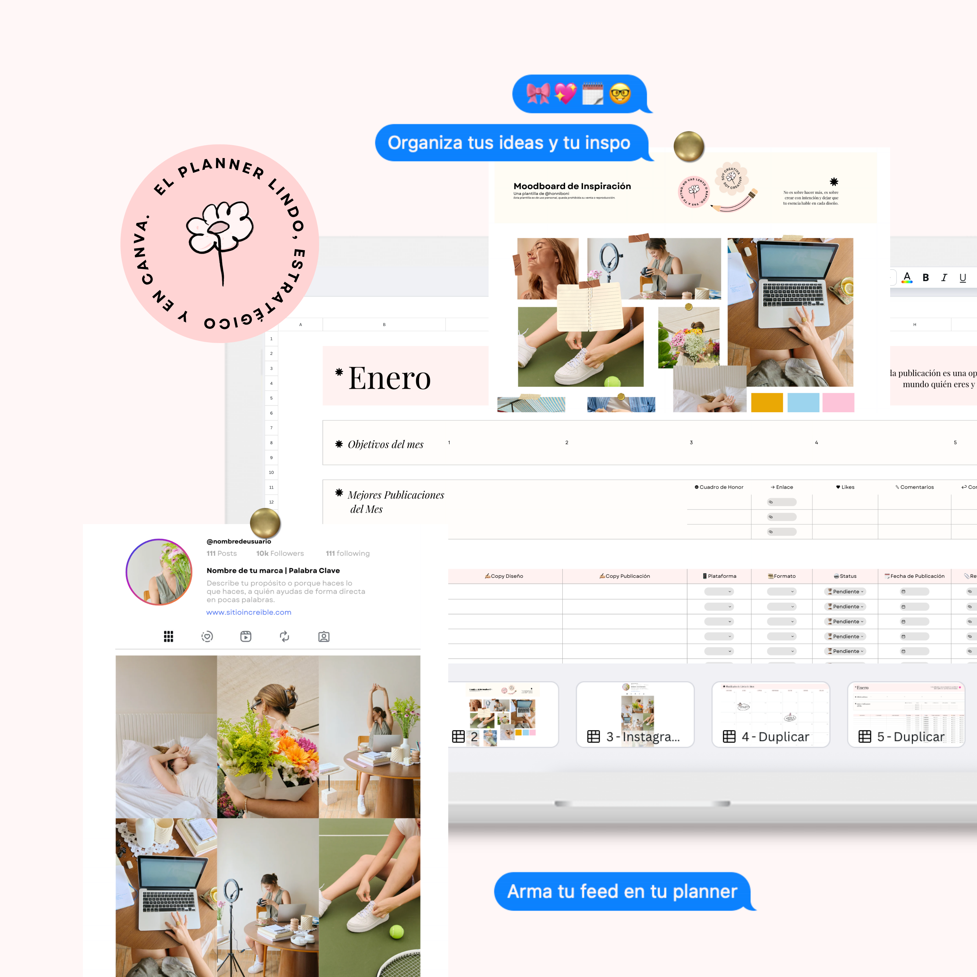 Plantilla Planificador de Contenido Canva